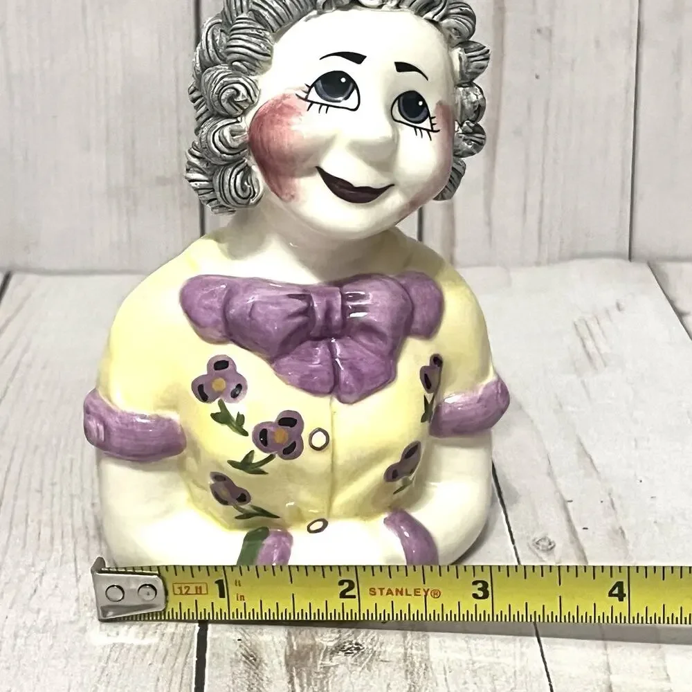 Vintage Spaghetti Hair Figurines Ma Pa Charlie Sadie Schwartz Salt Pepper Set 5”